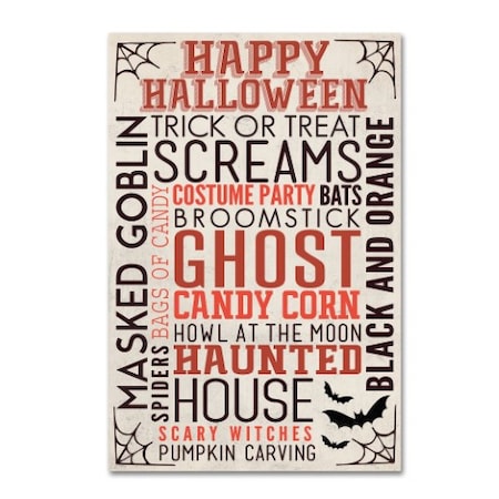 Lantern Press 'Halloween 7' Canvas Art,22x32